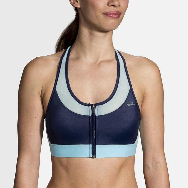 Brooks Fastforward Zip - Run Bra Mujer - Azules (YM2504839)